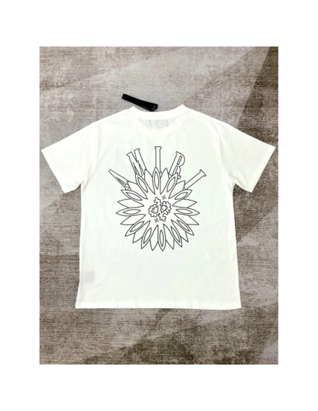 Amiri New short-sleeved rear kaleidoscope letter printt T-shirt,Amiri T Shirt,Tshirt,APPAREL