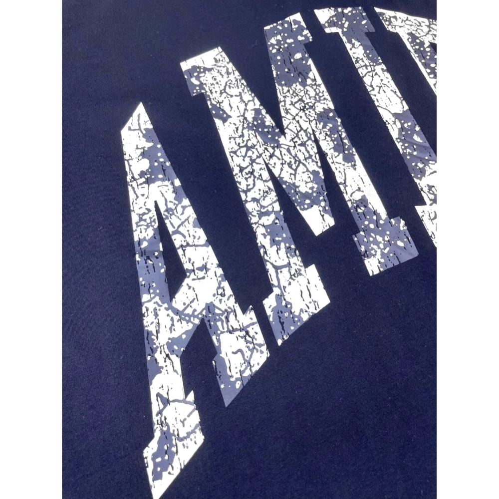 Amiri New short-sleeved special color paste print rice yellow crack printt T-shirt,Amiri T Shirt,Tshirt,APPAREL