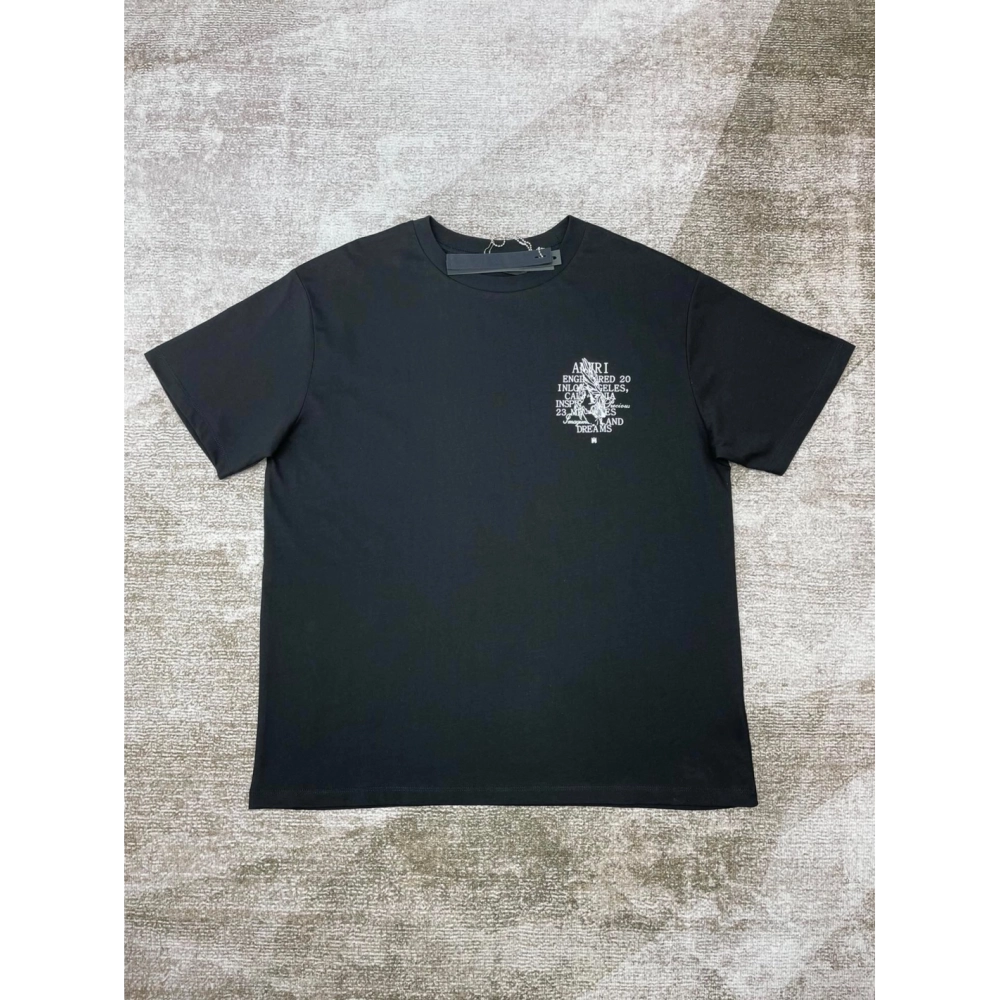 Amiri New White Letter Printed Short-Sleeve T-shirt,Amiri T Shirt,Tshirt,APPAREL