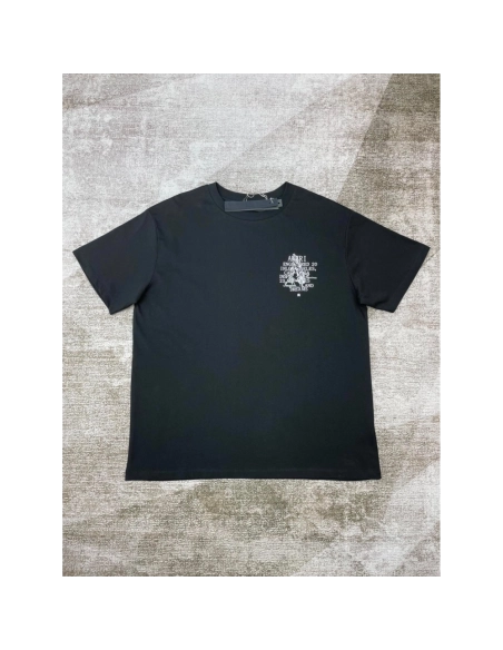 Amiri New White Letter Printed Short-Sleeve T-shirt,Amiri T Shirt,Tshirt,APPAREL