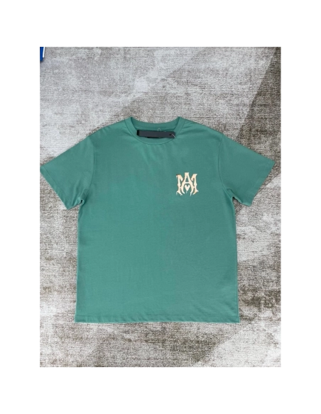 Amiri Newshort-sleeved orange and white gradient logo letter print T-shirt,Amiri T Shirt,Tshirt,APPAREL