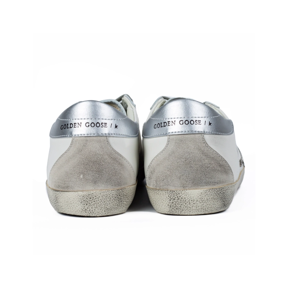 Golden Goose Super-Star White Silver,GOLDEN GOOSE