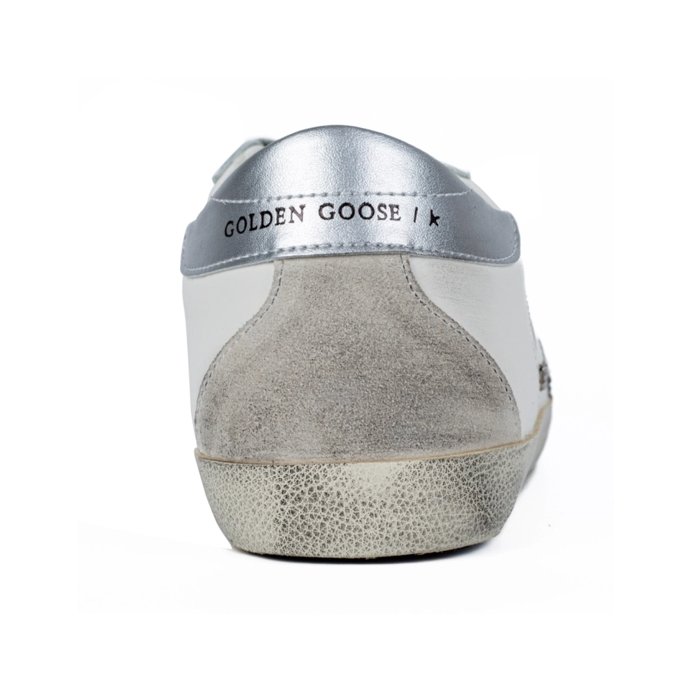 Golden Goose Super-Star White Silver,GOLDEN GOOSE