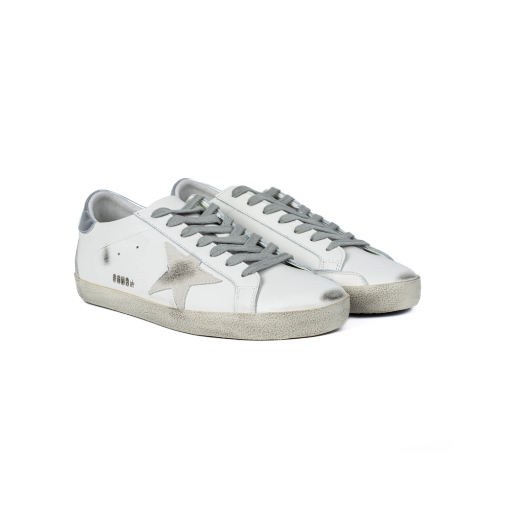 Golden Goose Super-Star White Silver,GOLDEN GOOSE
