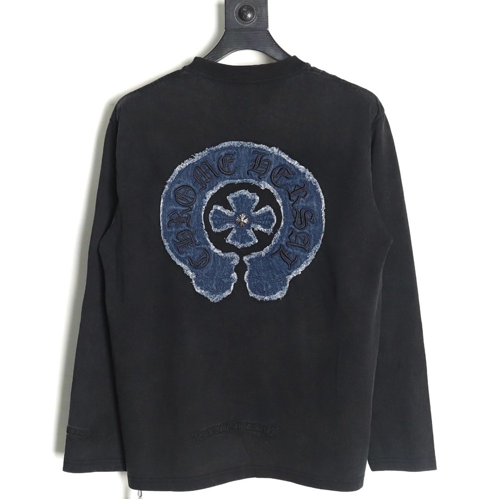 Chrome Hearts Patch Embroidered Long Sleeve T-Shirt,Chrome Hearts