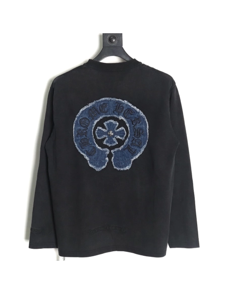 Chrome Hearts Patch Embroidered Long Sleeve T-Shirt,Chrome Hearts