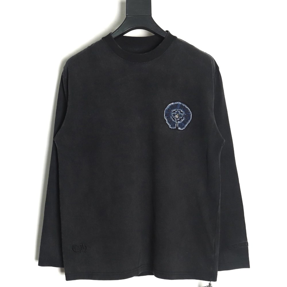 Chrome Hearts Patch Embroidered Long Sleeve T-Shirt,Chrome Hearts
