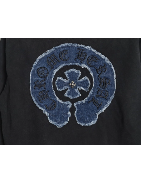 Chrome Hearts Patch Embroidered Long Sleeve T-Shirt,Chrome Hearts