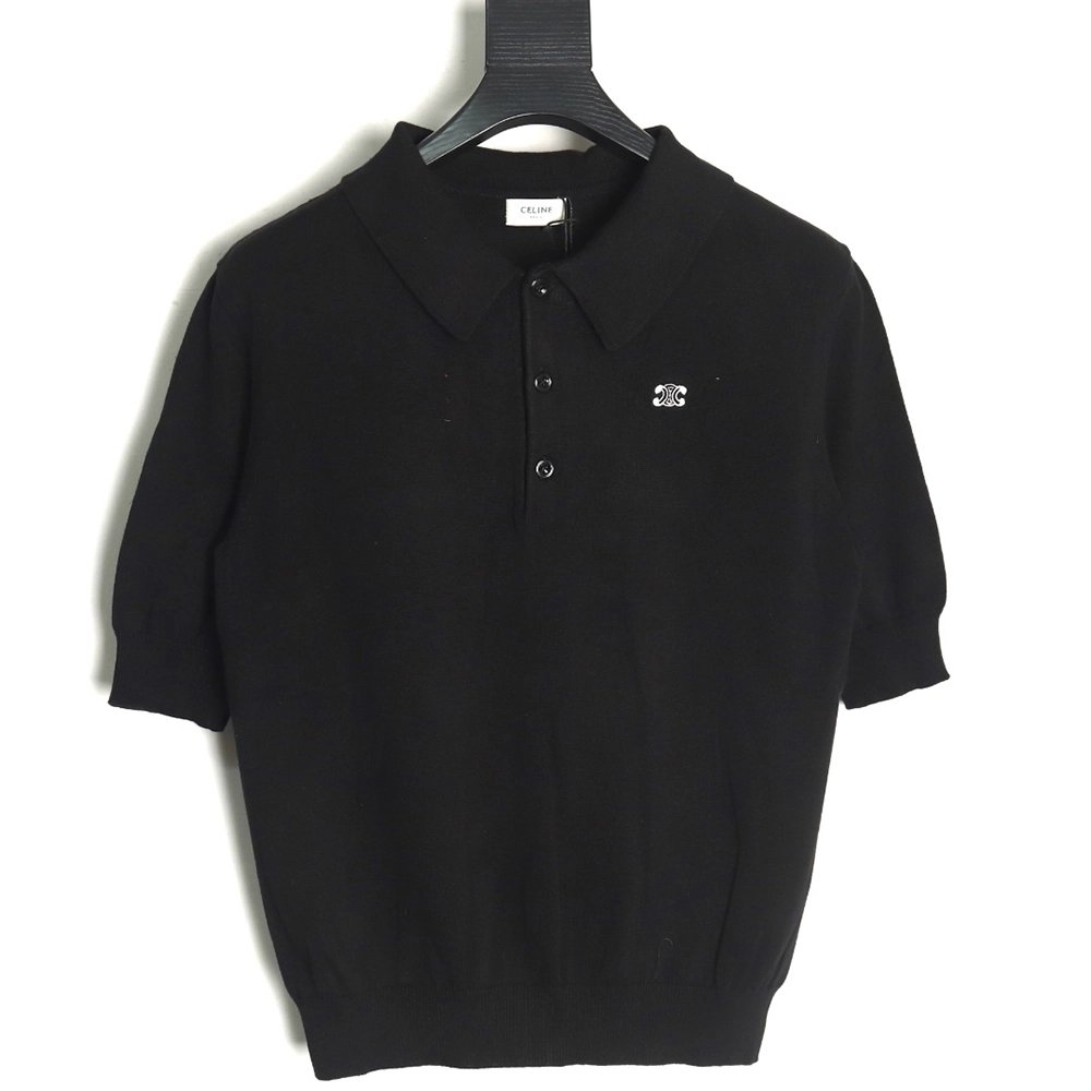 Celine Arc de Triomphe short-sleeved POLO shirt,Celine