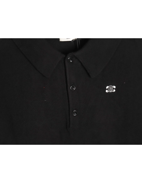 Celine Arc de Triomphe short-sleeved POLO shirt,Celine