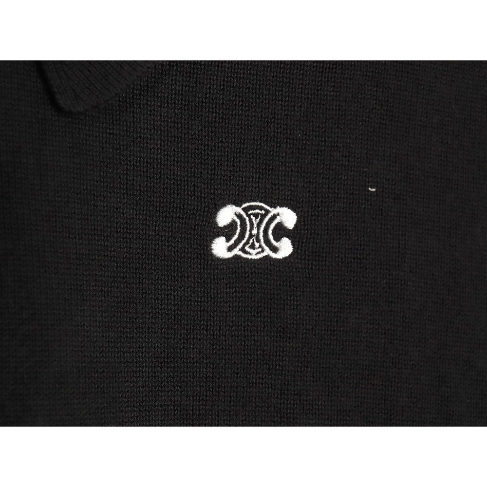 Celine Arc de Triomphe short-sleeved POLO shirt,Celine