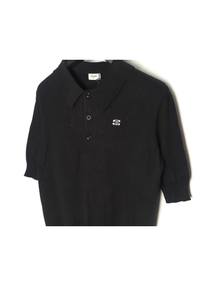 Celine Arc de Triomphe short-sleeved POLO shirt,Celine