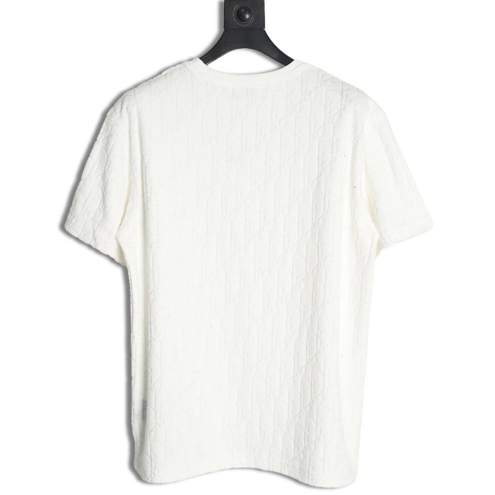 Dior classic jacquard full-print lettering short-sleeved T-shirt,Dior