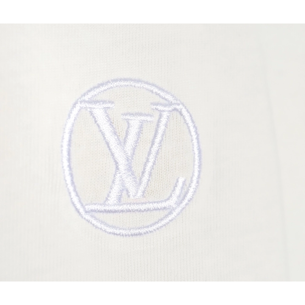 Louis Vuitton round logo short-sleeved T-shirt,Louis Vuitton
