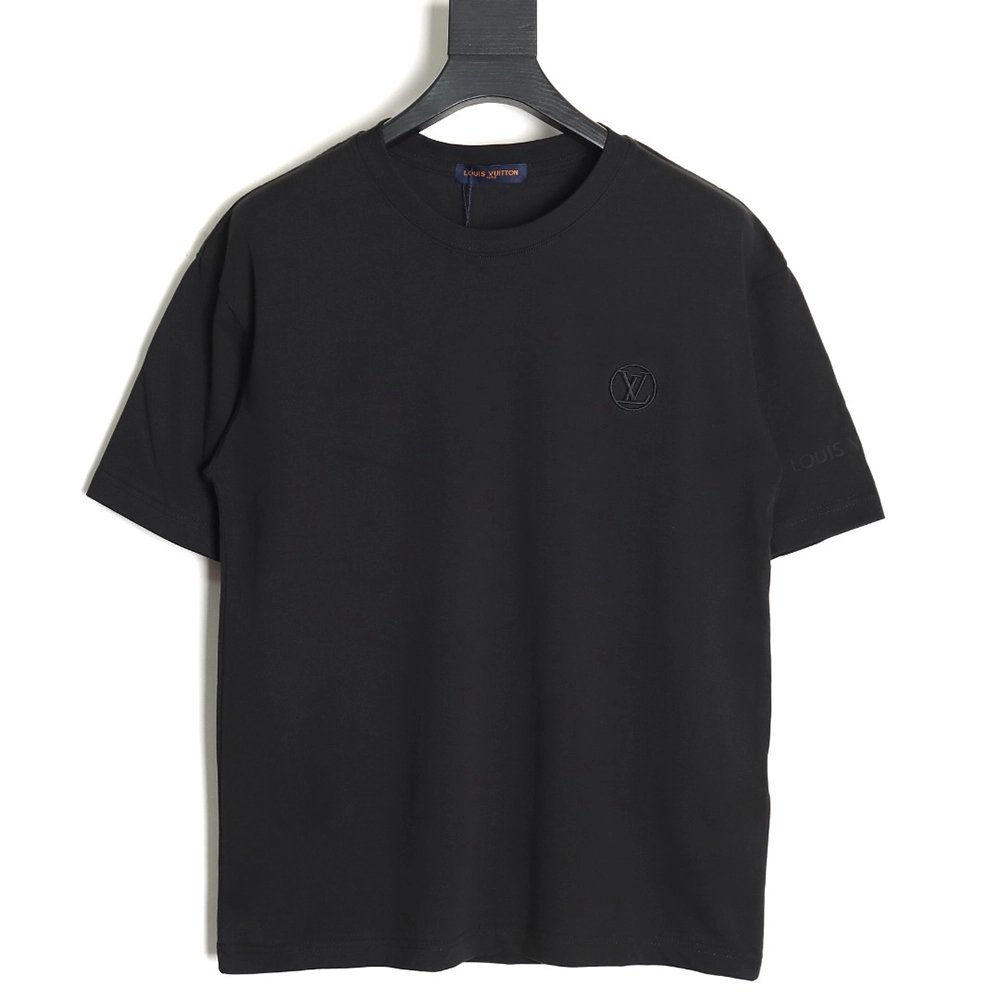 Louis Vuitton round logo short-sleeved T-shirt TSK1,Louis Vuitton