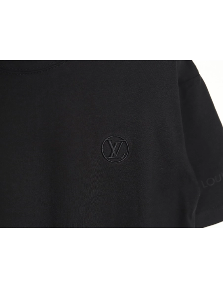 Louis Vuitton round logo short-sleeved T-shirt TSK1,Louis Vuitton