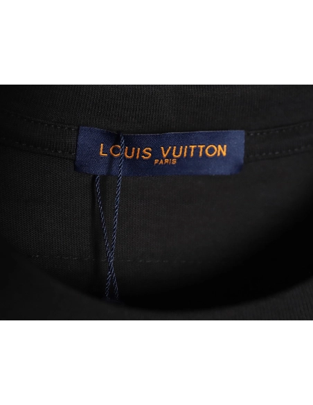 Louis Vuitton round logo short-sleeved T-shirt TSK1,Louis Vuitton