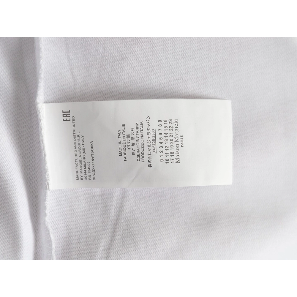 Maison Margiela square logo digital print short-sleeved T-shirt,MAISON MARGIELA
