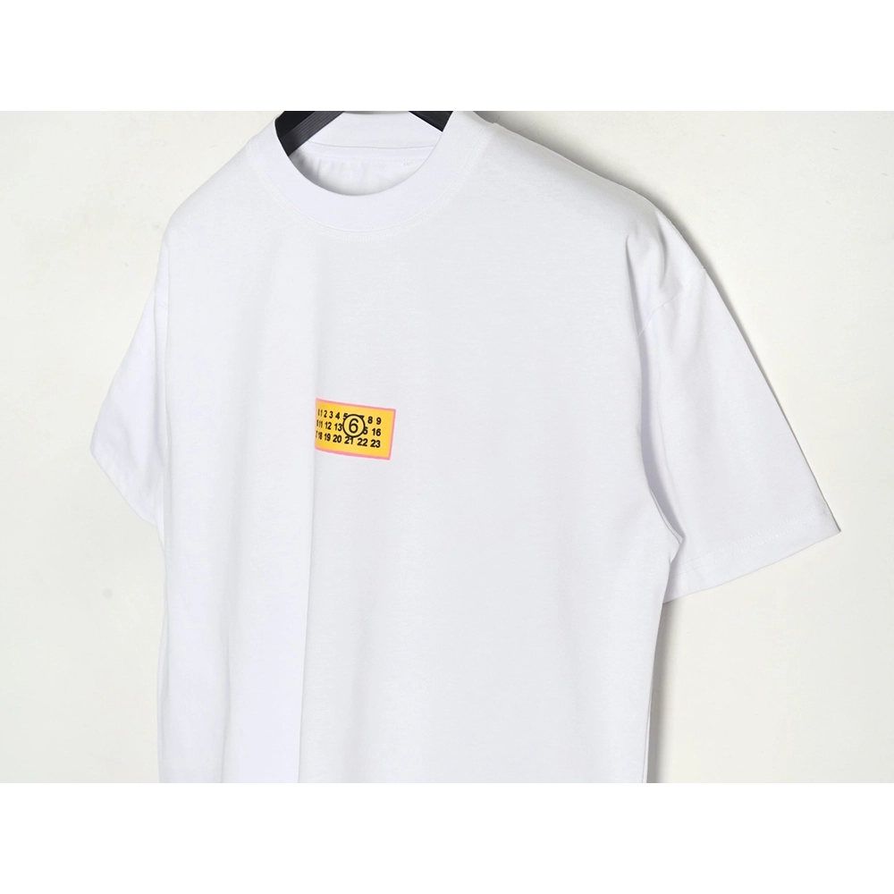 Maison Margiela square logo digital print short-sleeved T-shirt,MAISON MARGIELA
