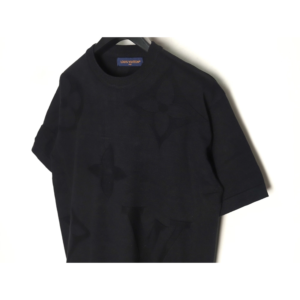 Louis Vuitton floral jacquard knit short-sleeved T-shirt,Louis Vuitton