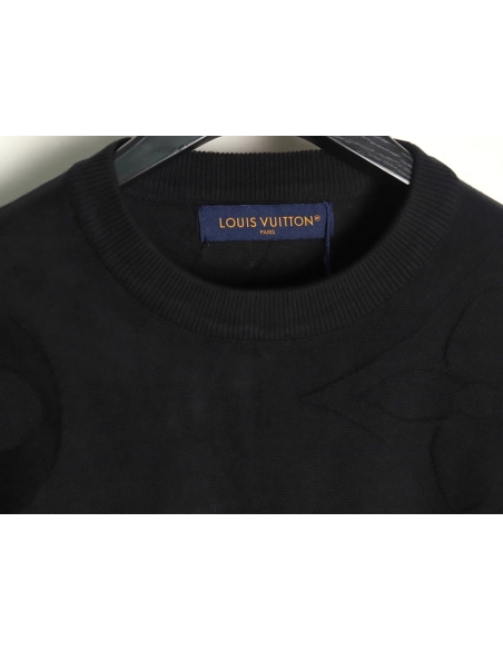 Louis Vuitton floral jacquard knit short-sleeved T-shirt,Louis Vuitton