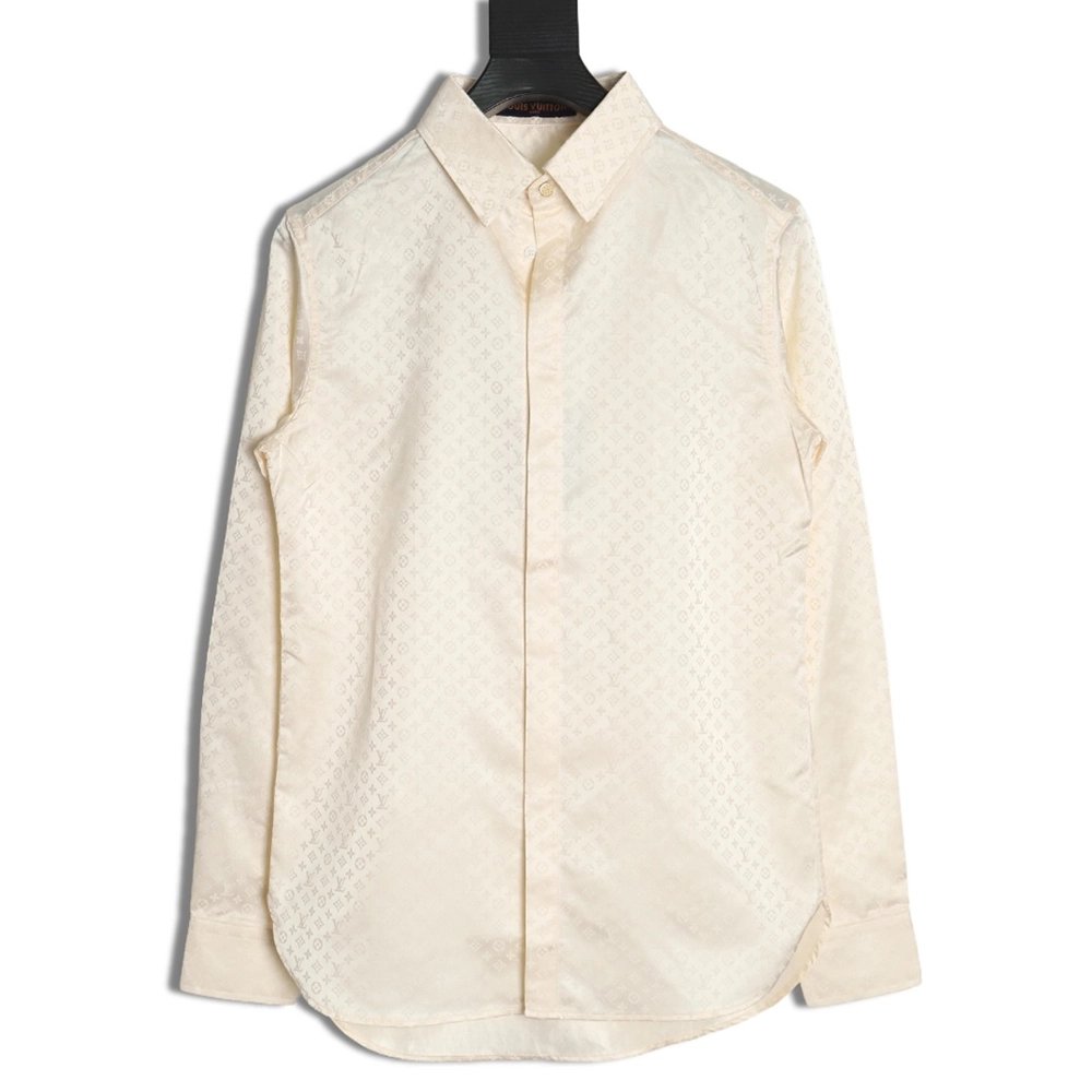 Louis Vuitton dark pattern all over print shirt,Louis Vuitton