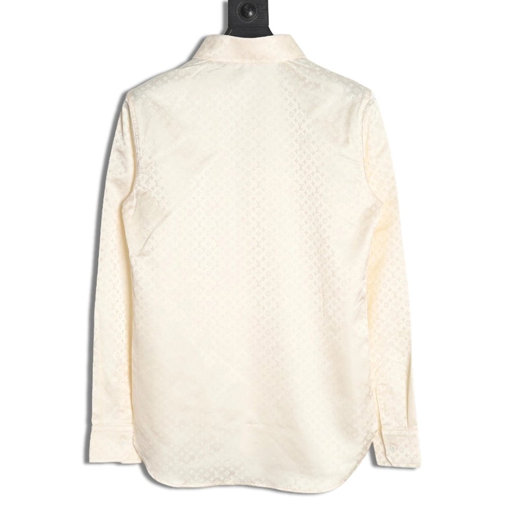 Louis Vuitton dark pattern all over print shirt,Louis Vuitton
