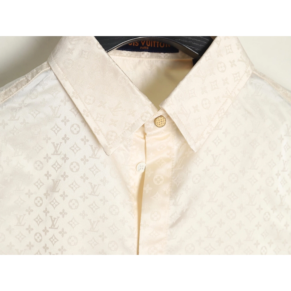 Louis Vuitton dark pattern all over print shirt,Louis Vuitton