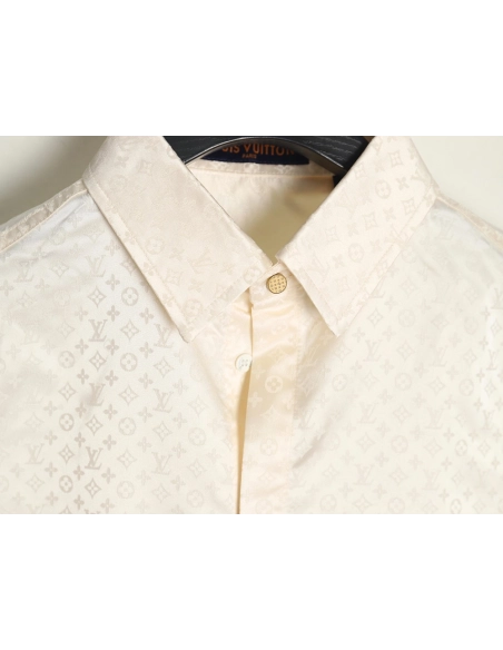 Louis Vuitton dark pattern all over print shirt,Louis Vuitton