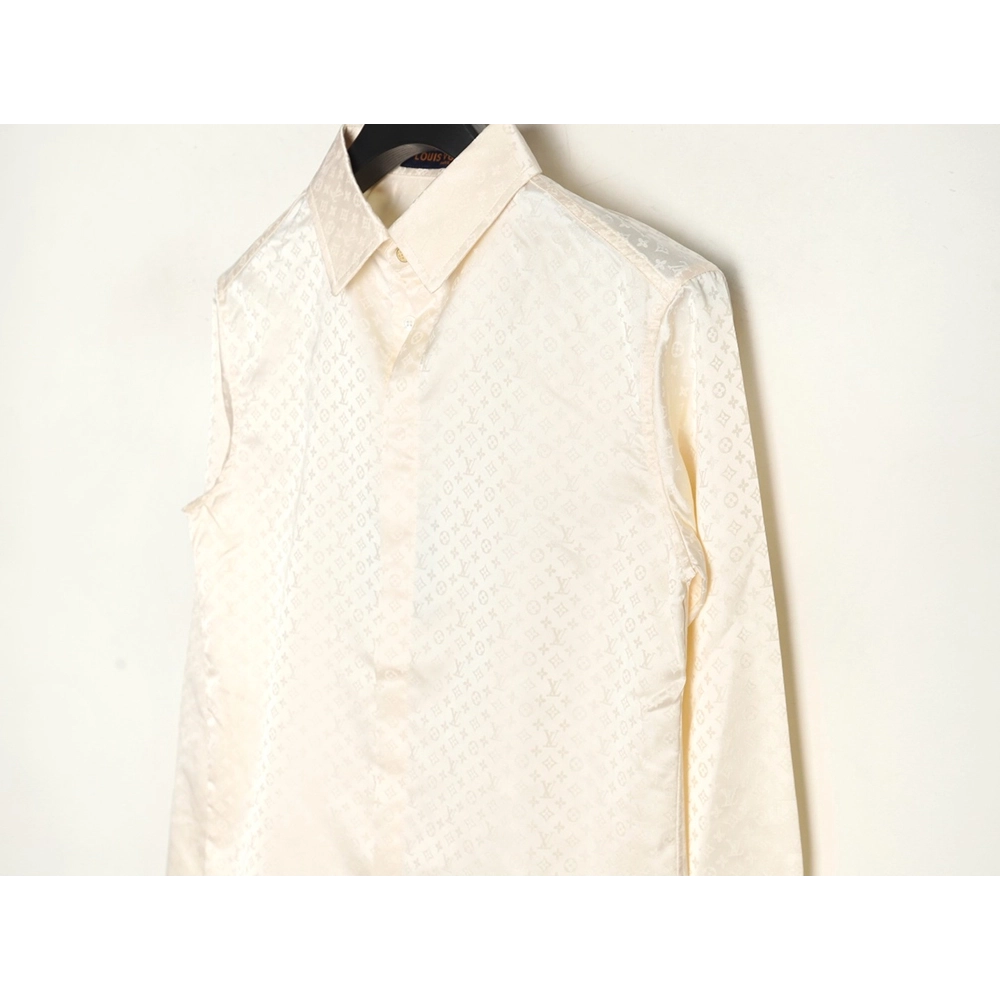 Louis Vuitton dark pattern all over print shirt,Louis Vuitton