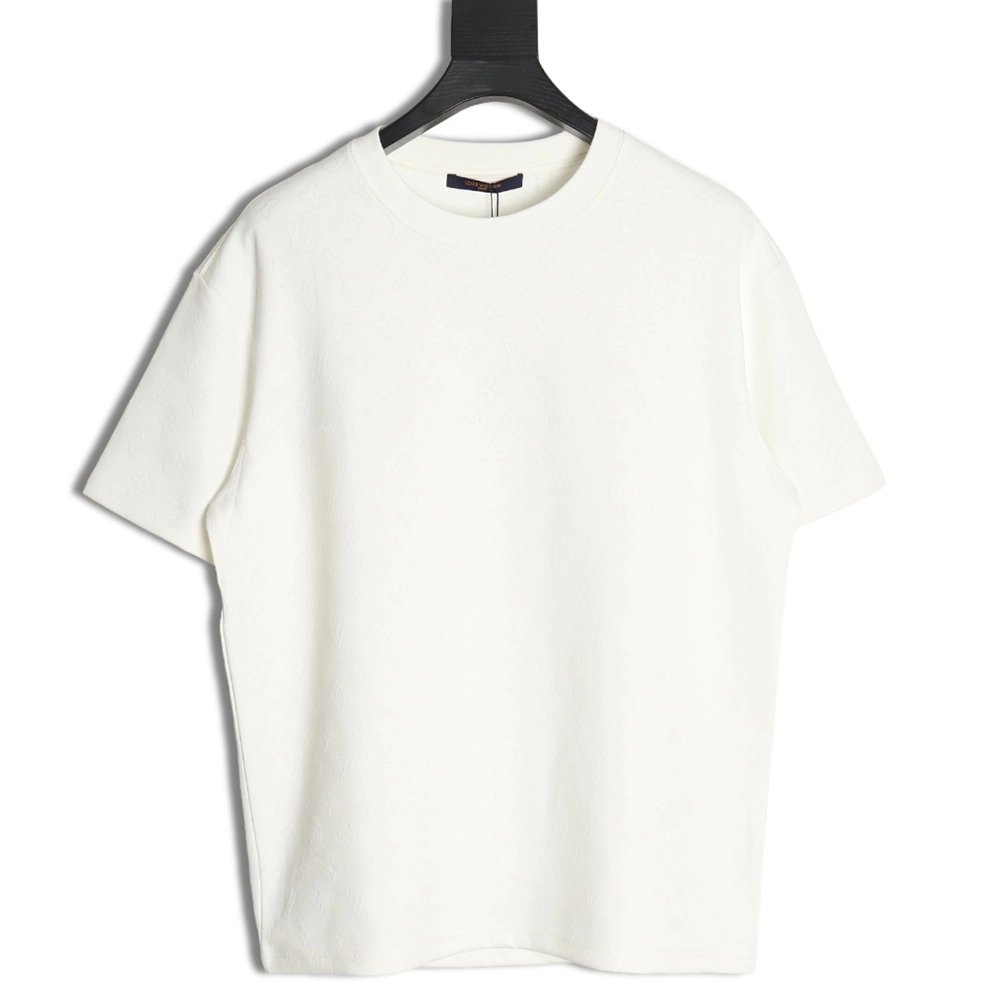 Louis Vuitton all over printed old flower dark pattern jacquard short-sleeved T-shirt,Dior