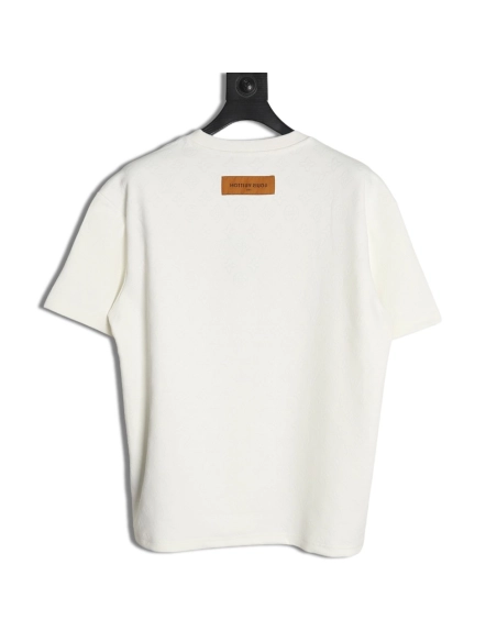 Louis Vuitton all over printed old flower dark pattern jacquard short-sleeved T-shirt,Dior