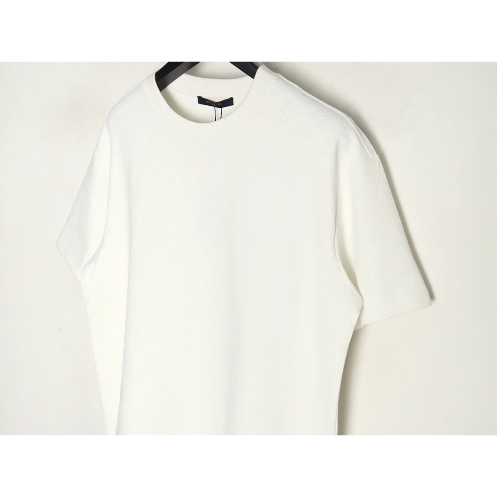 Louis Vuitton all over printed old flower dark pattern jacquard short-sleeved T-shirt,Dior