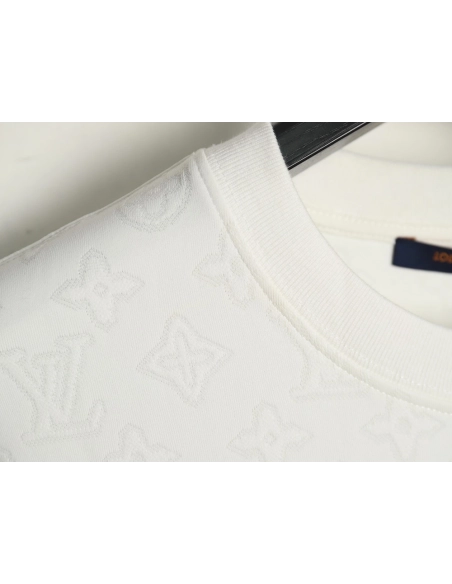 Louis Vuitton all over printed old flower dark pattern jacquard short-sleeved T-shirt,Dior