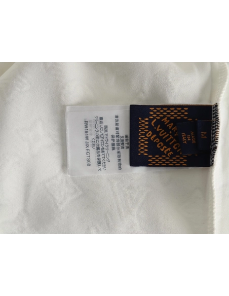 Louis Vuitton all over printed old flower dark pattern jacquard short-sleeved T-shirt,Dior