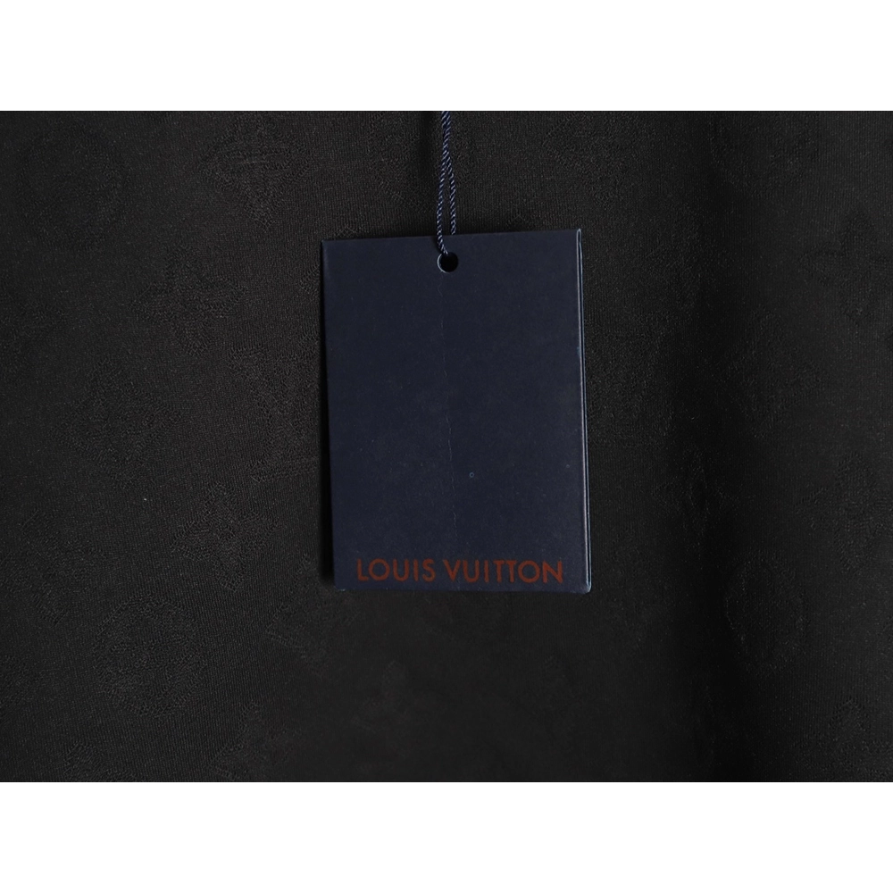 Louis Vuitton all over printed old flower dark pattern jacquard short-sleeved T-shirt TSK1,Dior