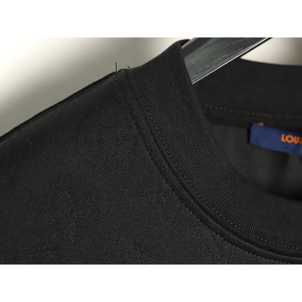 Louis Vuitton all over printed old flower dark pattern jacquard short-sleeved T-shirt TSK1,Dior