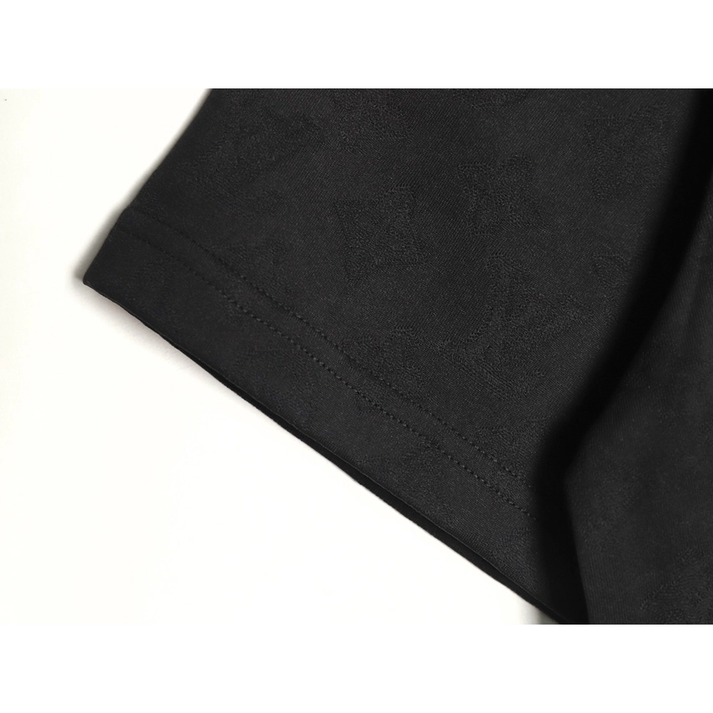 Louis Vuitton all over printed old flower dark pattern jacquard short-sleeved T-shirt TSK1,Dior