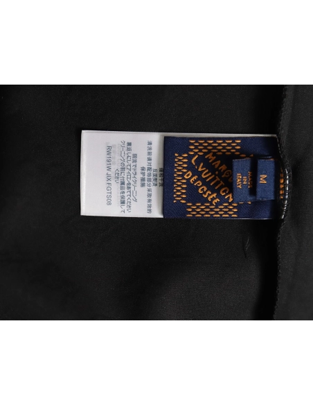 Louis Vuitton all over printed old flower dark pattern jacquard short-sleeved T-shirt TSK1,Dior