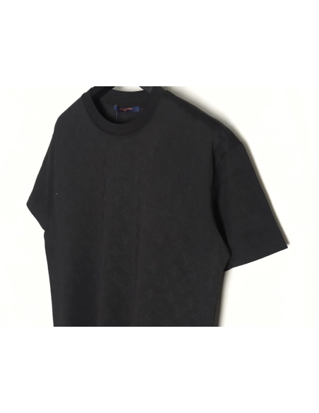 Louis Vuitton all over printed old flower dark pattern jacquard short-sleeved T-shirt TSK1,Dior
