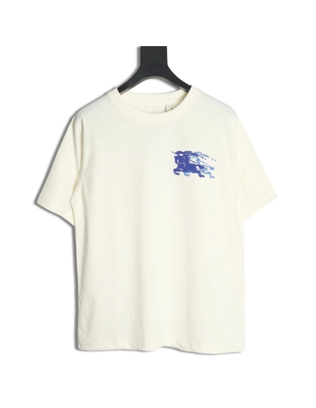 Burberry blue label war horse print round neck short sleeves,Burberry