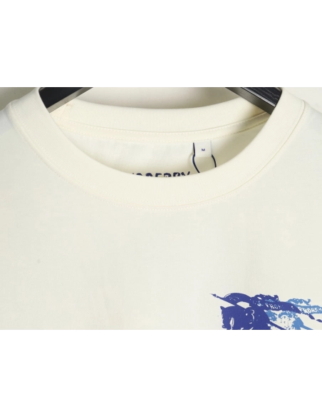 Burberry blue label war horse print round neck short sleeves,Burberry