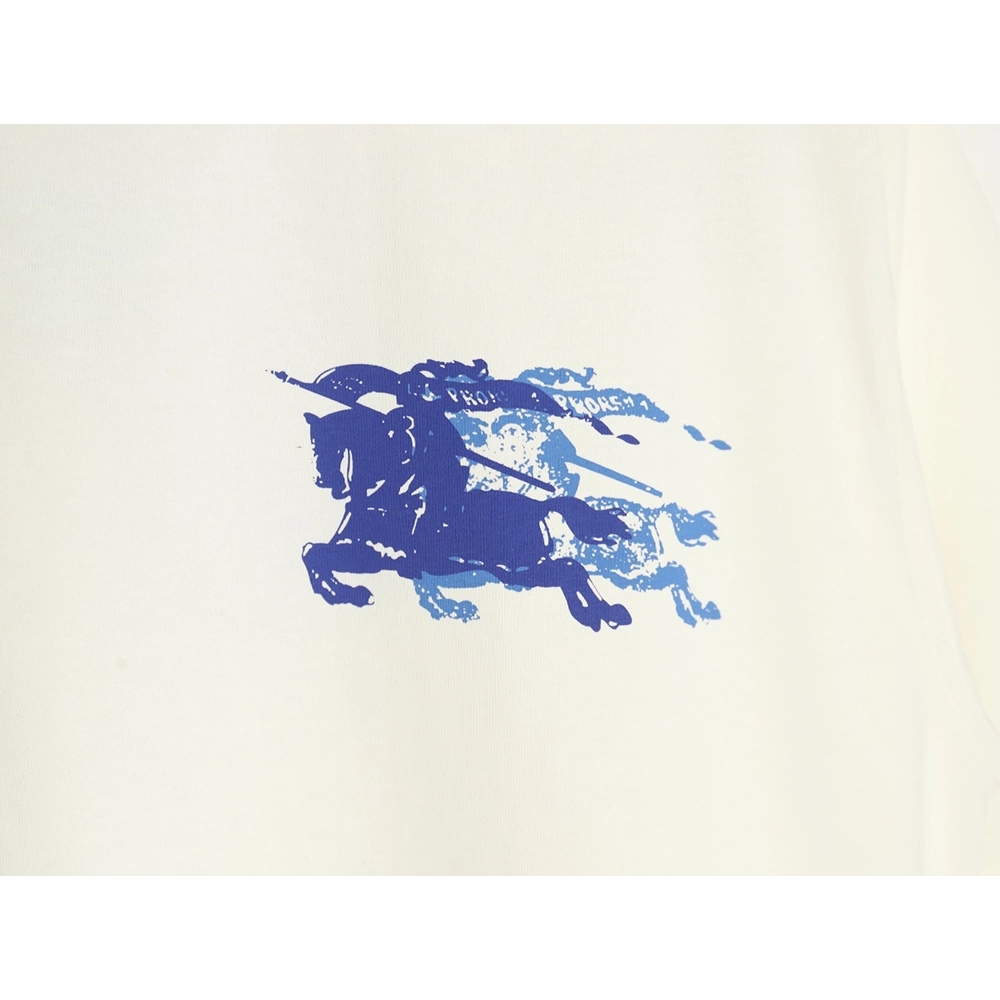 Burberry blue label war horse print round neck short sleeves,Burberry