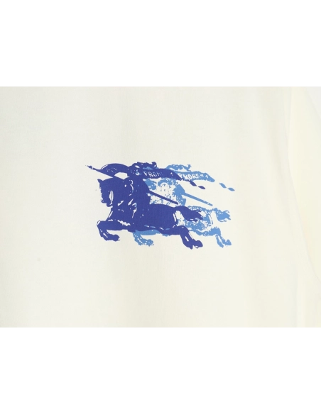 Burberry blue label war horse print round neck short sleeves,Burberry