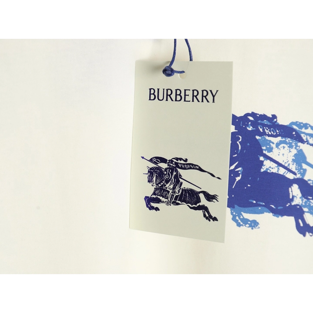 Burberry blue label war horse print round neck short sleeves,Burberry