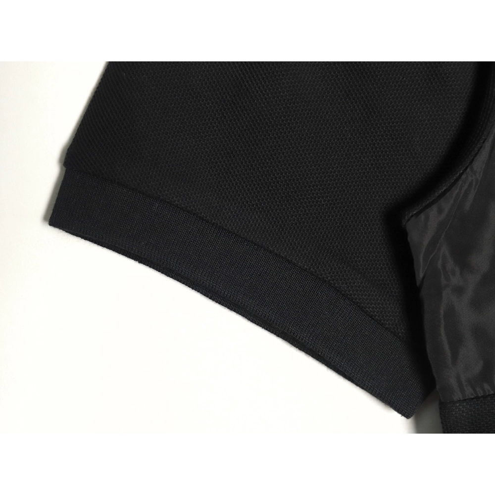 Prada patchwork triangle logo short-sleeved polo shirt,Prada