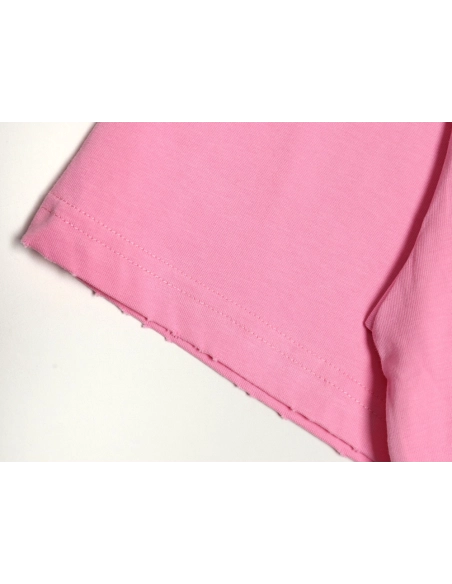 Balenciaga letter foam print washed distressed short-sleeved T-shirt TSK1,Balenciaga