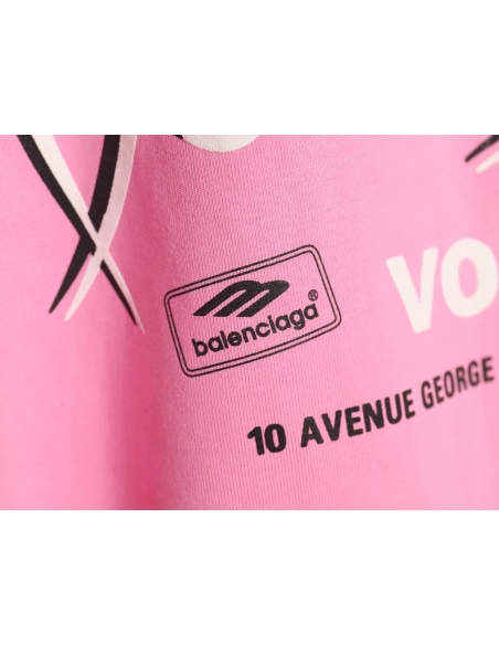 Balenciaga letter foam print washed distressed short-sleeved T-shirt TSK1,Balenciaga