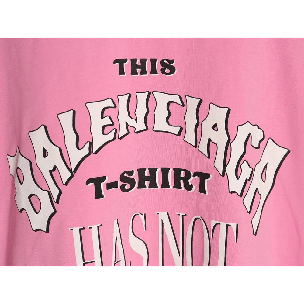 Balenciaga letter foam print washed distressed short-sleeved T-shirt TSK1,Balenciaga