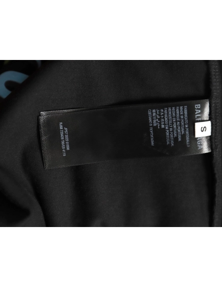 Balenciaga letter foam print washed distressed short-sleeved T-shirt TSK2,Balenciaga